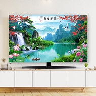 Vỏ TV Bằng Vải 65 Inch Chống Bụi Treo Tường Phong Cách Hiện Đại Đơn Giản Vỏ TV Bằng Vải Chống Bụi Ch