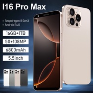 【Special Offer】i16 Pro Max Baru Smartphone | 5.5" Screen | Android Phone Murah | 5G Network Handphon