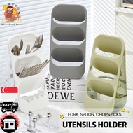[SG] 3 Layer Utensil Organizer Utensil Holder 🍴 Cutlery Holder Chopstick Holder Fork Spoon Knife Sto