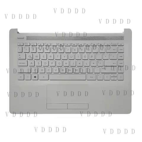 L... FOR HP Pavilion 14-CM 14-CK TPN-I131 Spanish/Latin Keyboard Palmrest Cover White