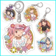 star3 Puella Magi Madoka Magica Kaname Madoka Akemi Homura keychain acrylic bag pendant