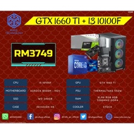 RUFIS Custom Gaming PC Package (INTEL i3 10100F / GTX 1660 Ti / 8GB RAM / 240GB SSD)