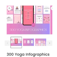 Social Media Canva Yoga Infographics: 300 Canva Yoga infographics Design