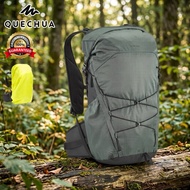 22 Liter Backpack With Rain Cover Model MH500 (Green) QUECHUA