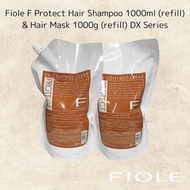 FIOLE F Protect Hair Shampoo 1000ml (refill) & Hair Mask 1000g (refill) DX Series