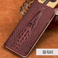 Ốp lật da thật cá sấu ốp điện thoại cho Iphone 17 Pro Max 16 Pro Max 15 Pro Max 14 Pro Max 14 15 16 