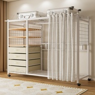 Wardrobe Organiser Sleek Home Bedroom Open Hat Hanger With Wheels Wardrobe Cabinet Cupboard Clothes 