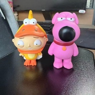 Family Guy Action Figure Duck Dumplings Pink Brian Figure Cute Table Ornament Room Home Decor Stewie