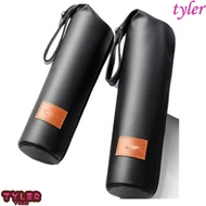 TYLER Vacuum Glass Cup Sleeve Outdoor Tool Sports Bottle Cover With Rope Water Bottle Case Beverage Bag Insulation Water Bottle Anti-Hot Cup Sleeve Bottle Bag Leather Bottle Sleeve