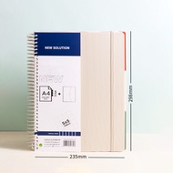 Large A4 Sprial Grid Notebook 240 Pages Graph Paper Notebook for Writing 23.5x 29.8cm