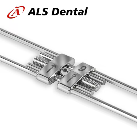 Dental Hyrax Expansion Screw Maxillary Mandibular Orthodontic Expander 8mm 9mm 11mm 13mm with Key