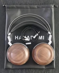 Free shipping hifi headphones 50mm beryllium film dynamic stereo wooden headphones DJ metal recordin