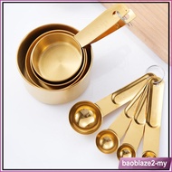 [baoblaze2] 8Pcs Measuring Cups Spoons Set Measure Set with Handle Measurement Tablespoon Teaspoon f