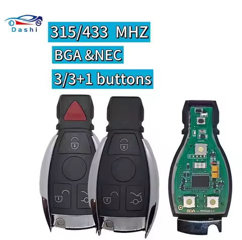 dashi，For MB Mercedes BENZ C E S 2 Supports Original NEC BGA Fob，3/4Buttons Remote Smart Car Key 315