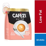 Cafe21 less sugar coffee less sweet arabica coffee (18 sticks)