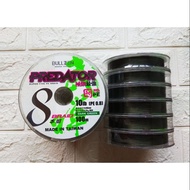Bullzen Predator X8 Super Fine Hyper Braid Fishing Line/Tali Pancing Benang 100m 10/15/20/30/40/50/6
