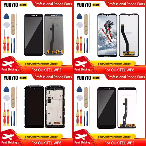 New Original Touch Screen LCD Display For Oukitel WP5 Oukitel WP5 Pro Oukitel WP6 Perfect Replacemen