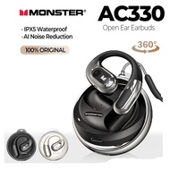 Monster Open Ear AC330 Open Ear Earphone Bluetooth 5.4 Wireless Earphone IPX5 Waterproof Sport Earph