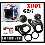 ORIGINAL G626 G518 G618 XDOT X-DOT HELMET SIDE COVER CAP REPAIR KIT TOPI VISOR CERMIN SCREW SKRU TEP