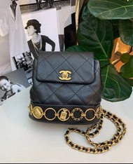 全新🆕CHANEL 23B AS4275B最火新款金幣鏈條 小號雙肩包🎒