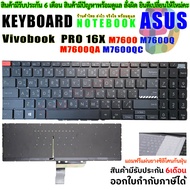 Keyboard ASUS Vivobook Pro 16 M7600 M7600Q X7600 N7600Z Backlit