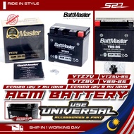 AGM Battery BattMasterr Universal YTZ5S-BS YTZ7V YTZ8V YB9-BS CCA105 CCA100 CCA120 12V 6AH 7AH 4AH 9