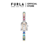 FURLA ARCH CASE Silver Tone Case Pink Dial Watch