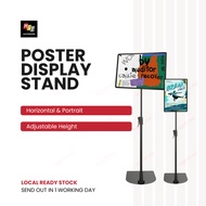 A4 Display Stand Signage Sign Holder Advertising Board Papan Iklan QR Code Promotion