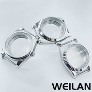 ️ Silver Watch Case 36mm. 40mm. Waterproof With Sapphire Crystal