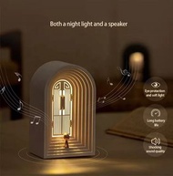 新款 USB 可充電無線床頭檯燈藍牙音箱帶 LED 教堂氛圍燈  dmeckp New Model USB Rechargeable Wireless Bedside Table Lamp Bluetooth Speaker with LED Church Atmosphere Light
