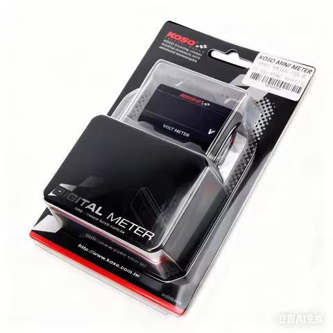 KOSO Motorcycle Meter Voltmeter 0-20V Mini Voltage LED Digital Display Waterproof Voltage Tester Mod