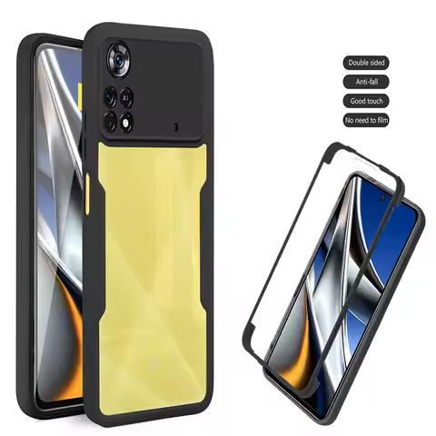 360 Full Body Phone Case For Xiaomi POCO X3 X4 X5 X6 Pro X3 C3 POCO M2 M3 M4 M6 Pro 4G F5 F6 5G Buil