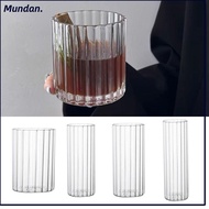 MUNDAN Tumbler Glass, Creative Borosilicate Glass Water Carafe, Fashion Heat-Resistant Transparent G