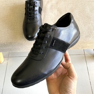 Men's Casual Leather Shoes GEOX Original Single 2025 Spring New Style Black Genuine Leather Breathab