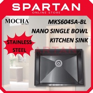 MOCHA MKS6045A-BL Nano Single Bowl Kitchen Sink Sinki Dapur Kitchen Basin