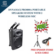 DYNAMAX PRO801 8'' Bluetooth Portable Speaker Dynamax PRO800A / PRO800 Upgrade Model