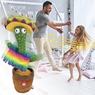 Singing Dancing Cactus Plush Toys, Funny Shaking Body Wiggling Cactus Stuffed Toy, Repeat What You Say Toy, Talking Cactus Toy with 120 English Songs &amp; Colorful Lights