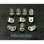 SIKU L-Shaped Glass Shelf Angle Plate Glass Shelf Support Plate + Rubber