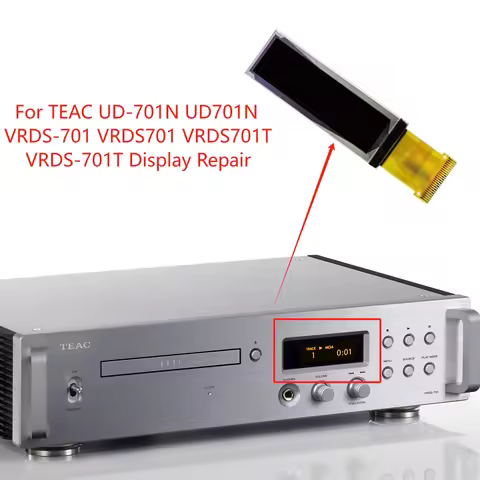 New Oled LCD SCREEN for TEAC UD-701N UD701NVRDS-701 VRDS701 VRDS701TVRDS-701T Display Repair