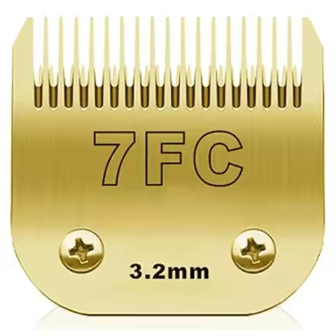 7FC Detachable Pet Dog Clipper Steel Blades Set Compatible with Most Andis AG,AGC,AGP,AGRC,Oster A5,