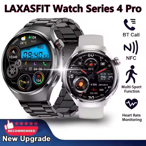LAXASFIT New Smart Watch 1.52 HD Screen Heart Rate Bluetooth Call NFC Sports Men's Smart Watch 2025