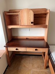 Red Teak Wood Study Desk 1m/1.2m Computer Writing Table Learning Desk for Children And Adults Simple