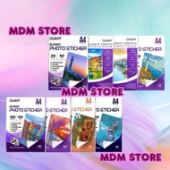 QUAFF Photo Sticker A4 Size Glossy Sticker Paper 90gsm-100gsm -135gsm-150gsm