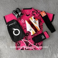 MERAH Fullset Futsal Package Ortuseight Alyst Bima Grade Red Futsal Shoes Complete Package (Shoes,