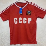 1986 Soviet Home Retro Football Shirt Red Top 65 Yuan Mens Short Sleeve Soccer Uniform Fan Edition H