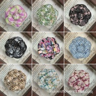 8cm Tweed Fabric Flower Camellia Brooch Small Chanel Style Brooch Accessory Flower Brooch with Safet