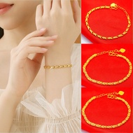 916 Gold Plated 24k Woman Bracelet Emas Bangkok Emas