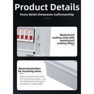 【Fast Shipping】 waterproof distribution box,IP65 waterproof rating,4-way power supply box