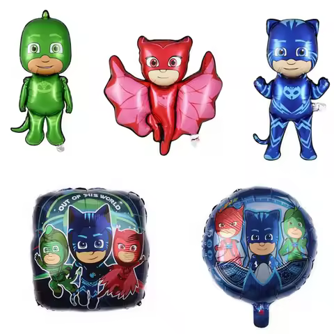PJ Masks Cartoon Shaped Aluminum Film Balloon Room Birthday Decoration Decoration Balloon Decoration