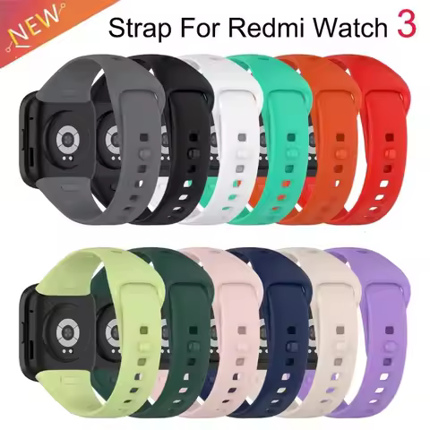 Silicone Strap For Xiaomi Redmi Watch 3 Watchband For Redmi Watch 3 Strap Correa Replacement Bracele